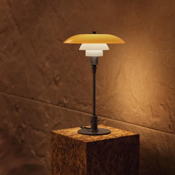 PH 3/2 Bordlampe Centenary Edition Amber / Opal