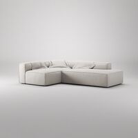 Grand Loungesofa 3-Pers åben ende Højre Moon White