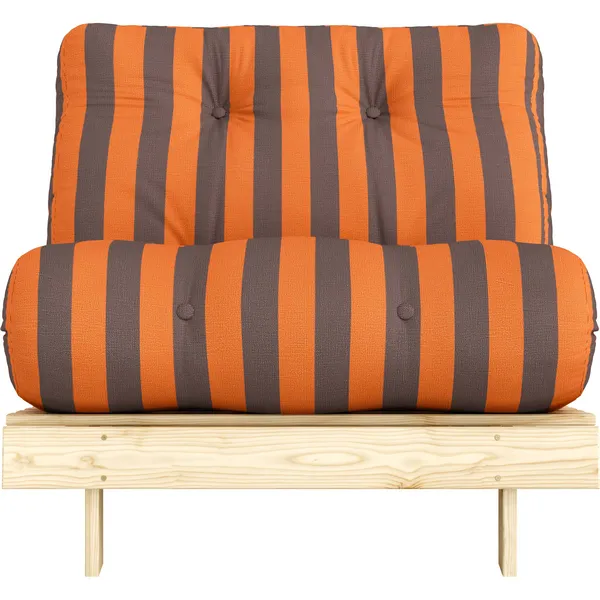 Roots Sovesofa 90x200 cm Orange / Brun