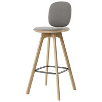 Pauline Comfort Barstol 75 cm Olieret Eg / Hallingdal Grå