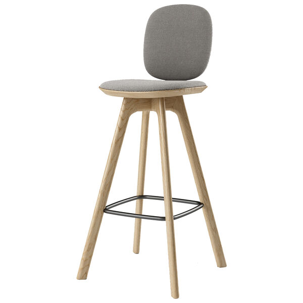 Pauline Comfort Baarituoli 75 cm Oiled Oak / Hallingdal Harmaa
