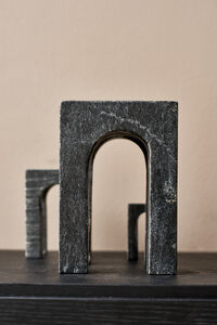 Arkis Bookend Bogstøtte 3 dele Sort
