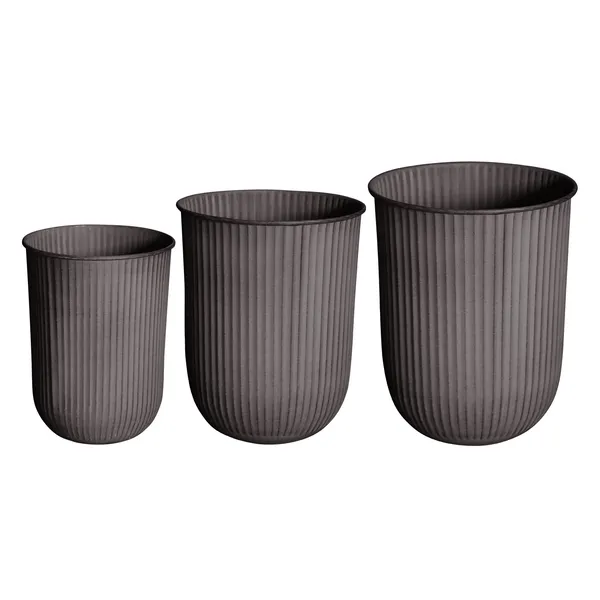 Out Stripe Krukke 3-pk Brun
