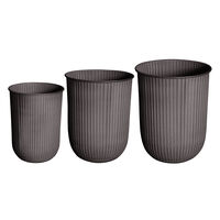 Out Stripe Krukke 3-pk Brun