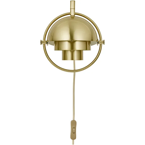 Multi-Lite Væglampe Brass Shiny / Brass