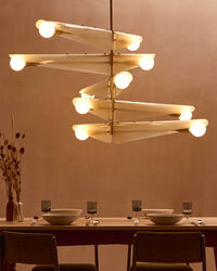 Sycamore 5 Ceiling Lamp Brass / Dusk Pink