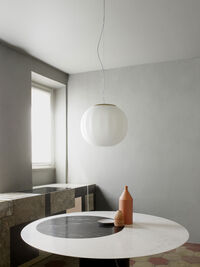 Lita Pendant Pendel 42 cm Vit / Opalglas