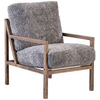 Seventy Five Lænestol Røget Eg / Fåreskind Scandinavian Grey