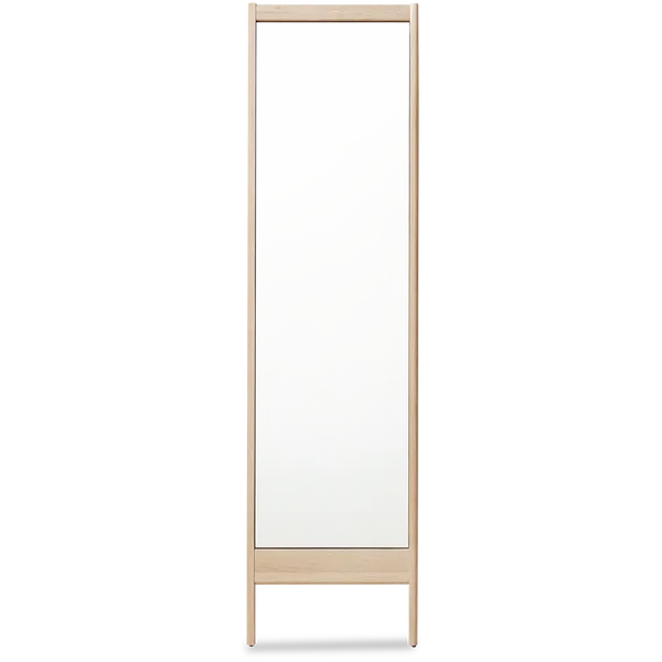 A Line Spejl 52x195 cm Hvidolieret Eg