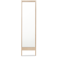 A Line Spejl 52x195 cm Hvidolieret Eg