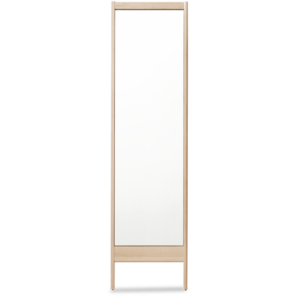 A Line Spejl 52x195 cm Hvidolieret Eg