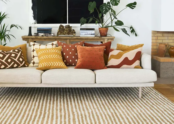 Lodi Tyynynpäällinen Terracotta / Tan / Masala Yellow 40x60 cm