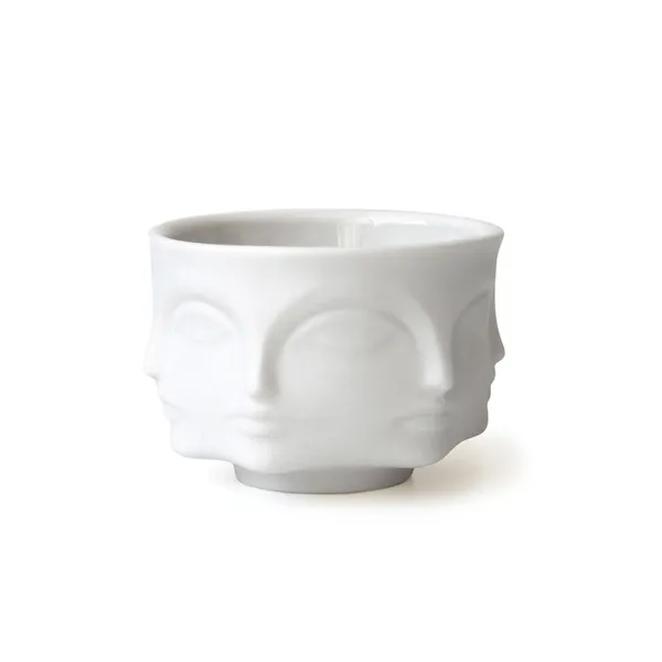 Muse Candle Holder Bowl Matt White Lyslykte Matthvit