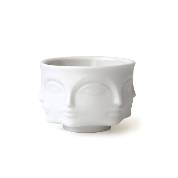 Muse Candle Holder Bowl Matt White Lyslykte Matthvit