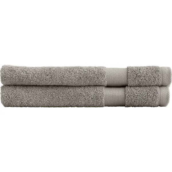 Alva Handduk 2-pack 30x50 cm Ljusgrå