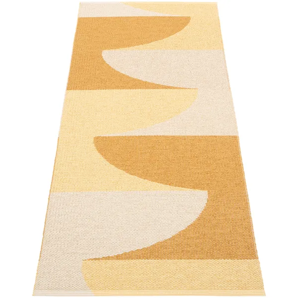Hill Tæppe 70x180 cm Ochre / Pale Yellow / Cream