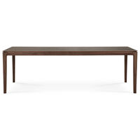 Bok Spisebord Sortbejdset Teak 100x240 cm