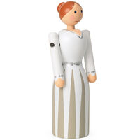 Bride Trefigur H12 cm Hvit