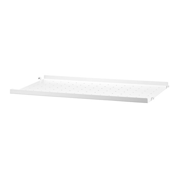 String Hylle med Lav Kant Metall 30x58 cm Hvit