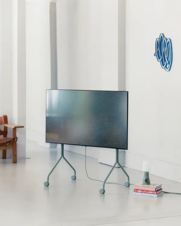 Moon Rollin' Tv Stand Mossy Green