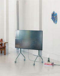 Moon Rollin' Tv Stand Mossy Green