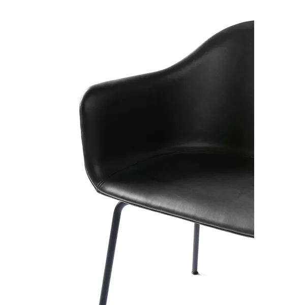 Harbour Chair Upholstered Leather Dakar 08/Black