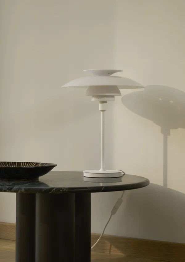PH 80 Bordlampe Opalhvid