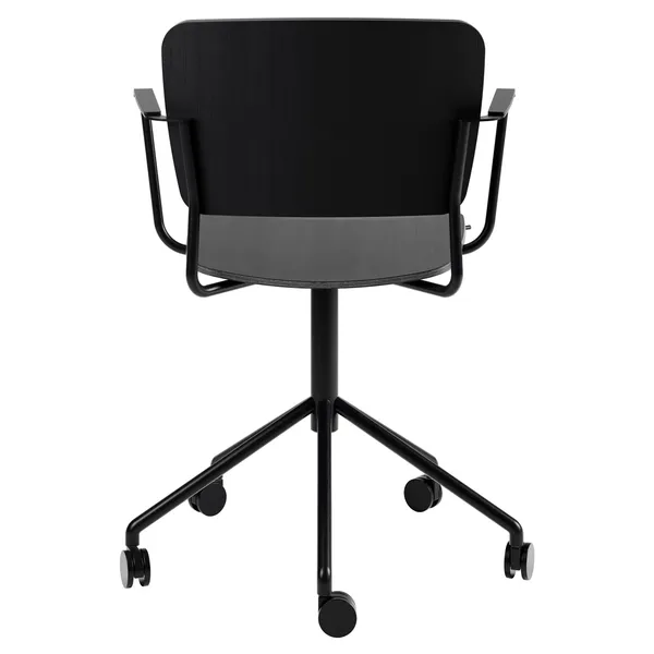 Mono black Swivel adjustable/armrests/ Oak Black
