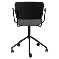 Mono black Swivel adjustable/armrests/ Oak Black