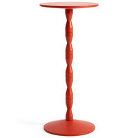 Pedestal Sidebord Eik Rød