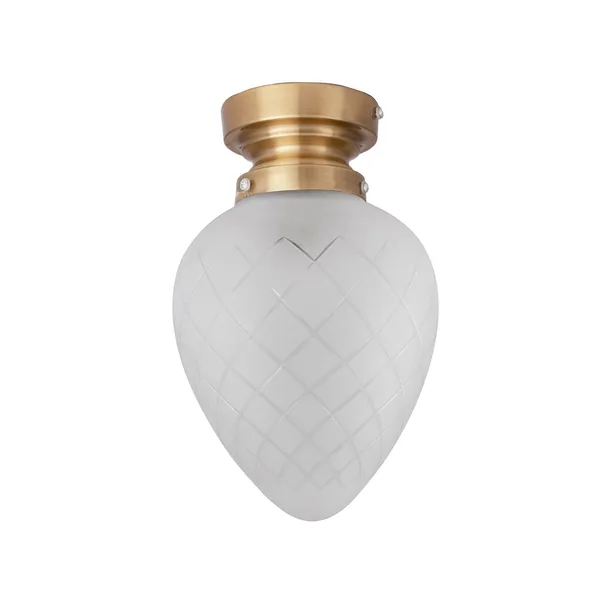 Juni Væg-/Loftslampe Messing / Klar