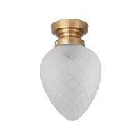 Juni Væg-/Loftslampe Messing / Klar