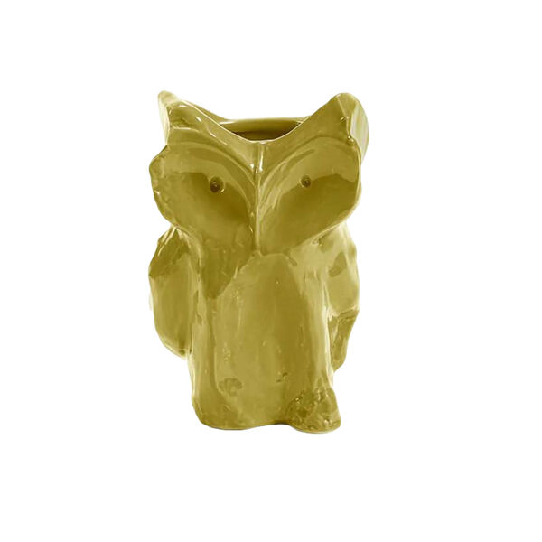 After Midnight Owl vase S Yellow