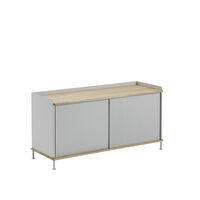 Enfold Skænk 45x124 cm Olieret Eg / Grå