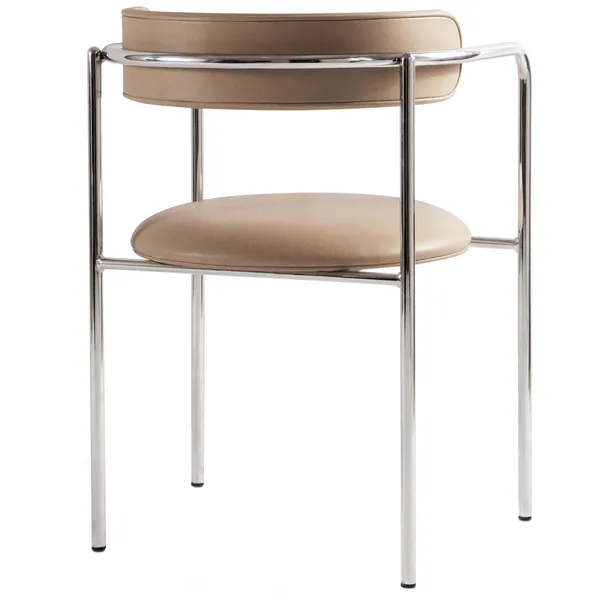 FF Karmstol Tan Läder / Krom
