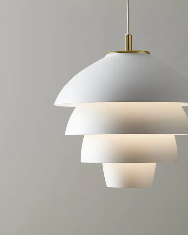 Valencia Pendant Ø318 Flat White / Brass