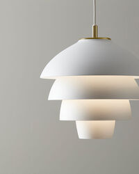 Valencia Pendant Ø318 Flat White / Brass