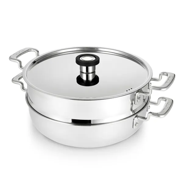 316 Kastrull + ånginsats 2-pack 28 cm