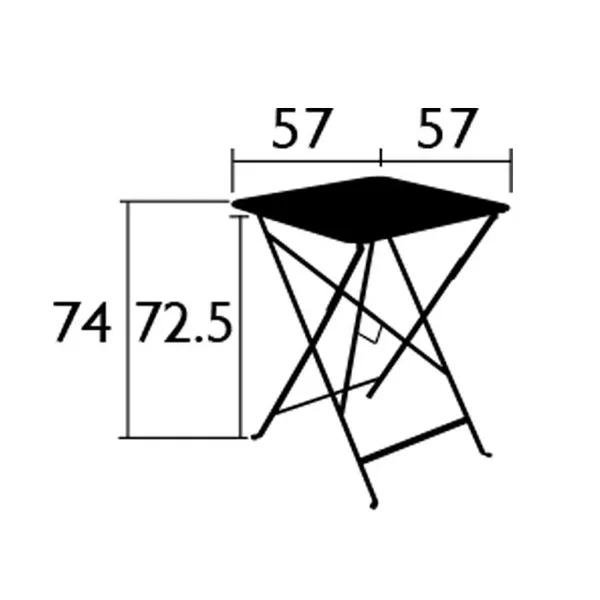 Bistro Bord 57x57 cm Capucine