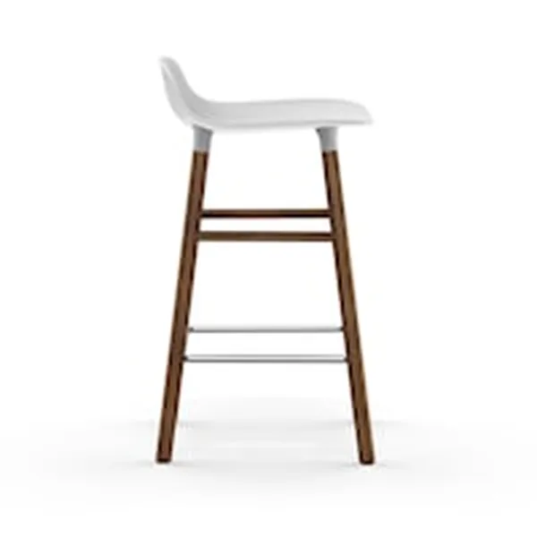 Form Baarituoli 65cm Valkoinen/Saksanpähkinä