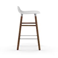Form Baarituoli 65cm Valkoinen/Saksanpähkinä