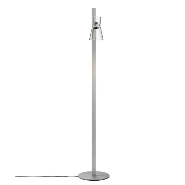 Nocturne Floor Lamp Cone Silver