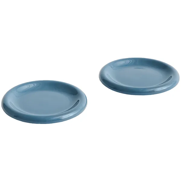 Barro Plate Set of 2 Ø18 cm Dark Blue