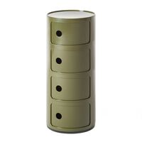 Componibili Classic Oppbevaring Blank finish med 4 Rom Grønn