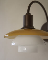 PH 2/2 Væglampe Hardwired Centenary Edition Amber / Opal White