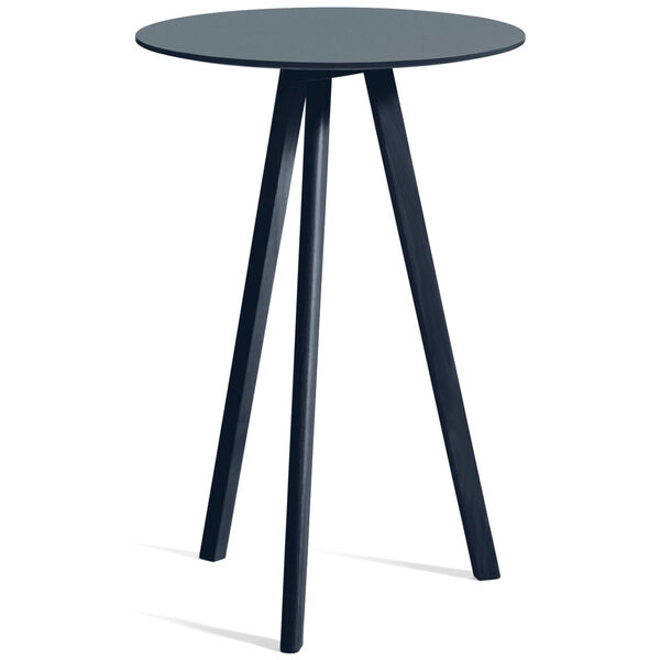 CPH 20 2.0 Barbord Ø70x105 cm Vandbaseret Lakeret Eg / Deep Blue