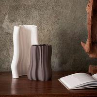 Moire Vase Offwhite 30 cm