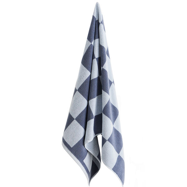 Check Badehåndkle 70x136 cm Steel Blue