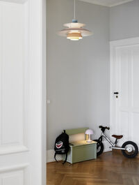 Panthella 160 Bordlampe Bærbar Pale Rose Opal Acryl