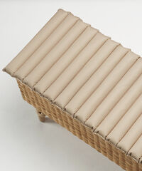 Bänkdyna 38x120 cm Utomhus Beige